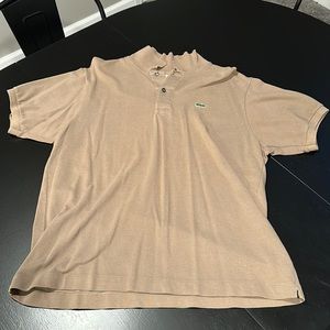 Lacoste Size 6 Short sleeve Polo - Tan